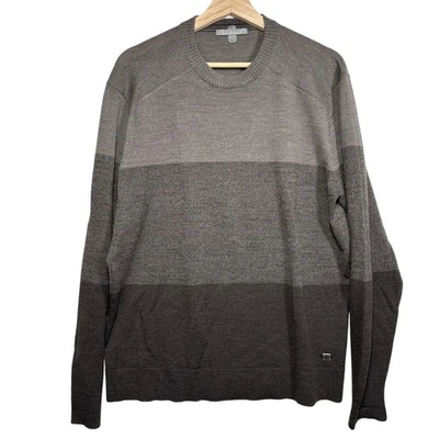 Smartwool Men's Sparwood Colorblock Crewneck Sweater Merino Wool Brown Size L - Image 1 of 4