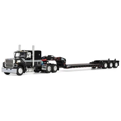1/64 Black Ford LTL 9000 Fontaine Magnitude Tri-axle Lowboy Trailer DCP 60-2102 - Image 1 of 4