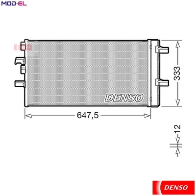 CONDENSER AIR CONDITIONING DCN05108 FOR MINI COUNTRYMAN CLUBMAN BMW 2/X/SUV 1.5L - Image 1 of 4