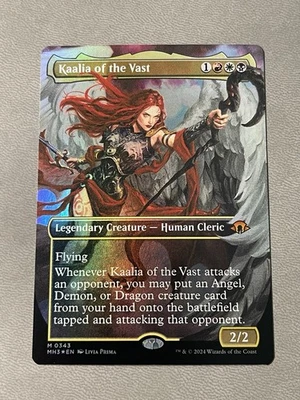 Kaalia of the Vast - Borderless FOIL MTG Modern Horizons 3 MH3 Commander NM - Image 1 of 2