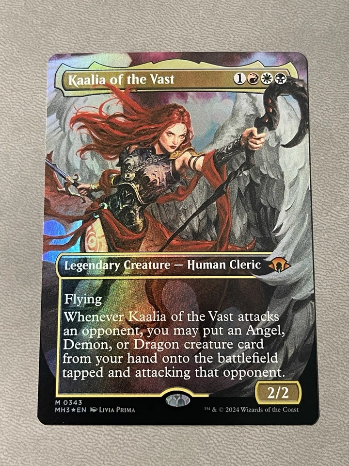 Kaalia of the Vast - Borderless FOIL MTG Modern Horizons 3 MH3 Commander NM - Image 1 of 2