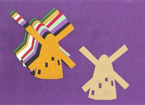 Tarjetas de álbum de recortes WINDMILL Holland troquelado - Imagen 1 de 1