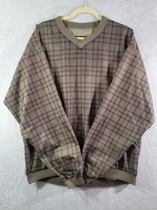 Wendbare FORRESTER'S OUTWEAR Windbreaker Golfpullover V-Ausschnitt kariert Herren XL - Bild 1 von 13