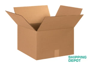 50 ~ 15x15x10" Corrugated Kraft Cardboard Cartons Shipping Packing Box Boxes - Picture 1 of 3