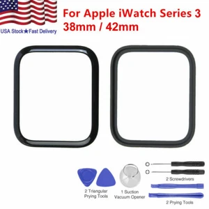 A pple montre iWatch Series 3 38 mm 42 mm verre extérieur avant verre remplacement - Photo 1 sur 11