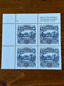 US Stamps SC# 2590 Surrender at Saratoga $1 PB MNH 1994 - Picture 1 of 1