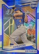 2022 Panini Elite Extra Edition Aspirations Blue 55/349 #67 Jud Fabian Orioles