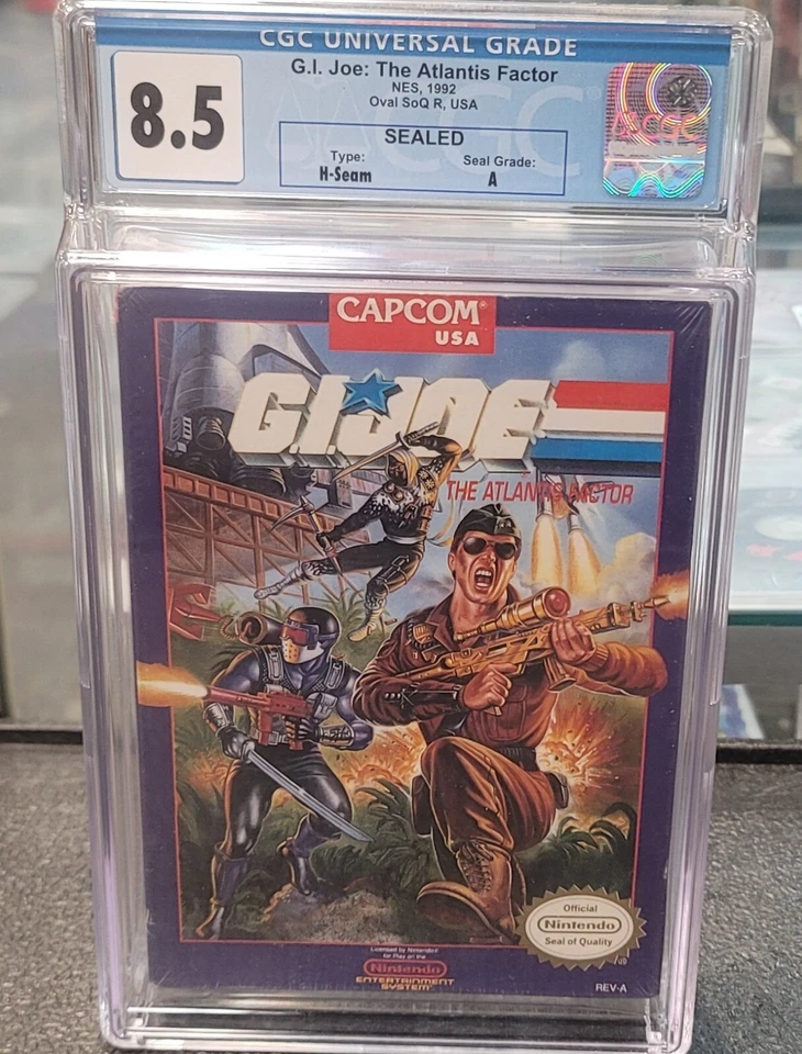 G.I. Joe: The Atlantis Factor (Nintendo. 1992)   Graded 8.5   A Seal  CGC - Image 1 of 4