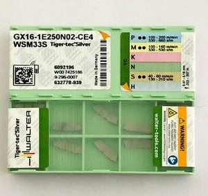 WALTER GX16-1E250N0.20-CE4 WSM33S ORIGINAL MADE IN GERMANY NEW 10 pcs. - Picture 1 of 3