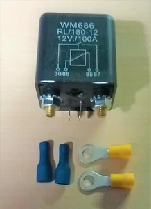 Relé de carga dividido resistente 100 amperios 12 voltios cámper furgoneta autocaravana T3 T4 etc. - Imagen 1 de 4