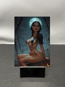 Tarjeta coleccionable de arte personalizado de anime Wednesday Addams Waifu NSFW DISPONIBLE W5547 - Imagen 1 de 2