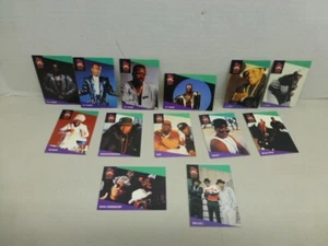 ProSet Super Star MusiCards  RAPPERS-HAMMER LL COOL J RUN DMC 13 CARDS VGC - Picture 1 of 9