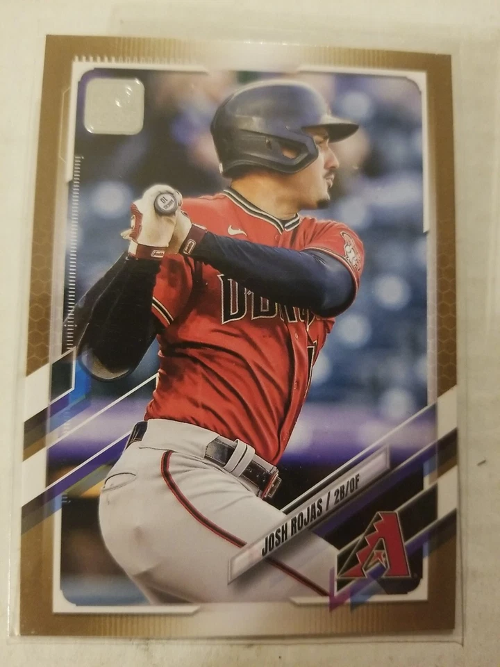 2021 Topps Update Gold Josh Rojas #US192 Arizona Diamondbacks 1330/2021 - Image 1 of 2