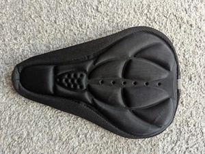 3D Bike Saddle Cover Gel Soft Seat Covers for Bicycle - Black Colour - Picture 1 of 6