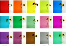Transparent Colorful Stained Glass Adhesive Sticker Colored Window Solar Tint