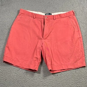 Polo Ralph Lauren Shorts Mens 38 Flat Front Prospect Cotton Preppy Classic Chino - Picture 1 of 14