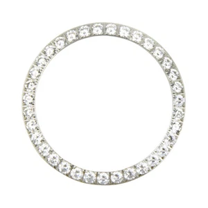 3 CT CREATED DIAMOND BEZEL FOR MENS ROLEX DATEJUST 1601 16013,16233,16234 WHITE