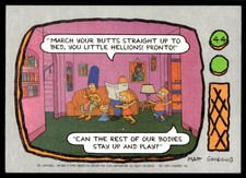 1990 Topps The Simpsons 44 March Your Little Butts Straight Up To Bed