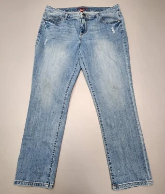 ELLE Women's Preowned Skinny Jeans Size 14 Blue Denim - Image 1 of 4