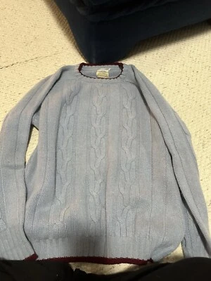 Jersey Turnbull and Asser Knit Cable Azul y Borgoña Foto 1 de 4