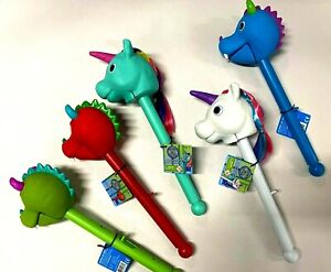 5 Piece Stick Puppets Set Unicorns and Dragons 	Educational Insights