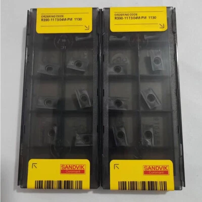 20 piezas insertos de fresado de carburo CNC para acero R390-11T304M-pm 1130 R390 11T304M Foto 1 de 3