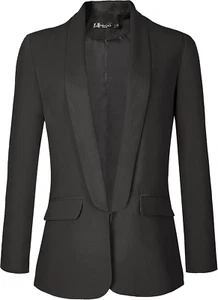 Women'S Office Blazer Jacket Open Front Womens Blazers for Work Professional - Picture 1 of 6