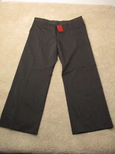 NWT Hugo Boss Halm Mens Dress Pants Sz 38 R Gray Striped - Picture 1 of 17