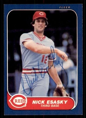 1986 Fleer Baseball #177 Nick Esasky Signed Autograph (no COA) *d2 - Image 1 of 2