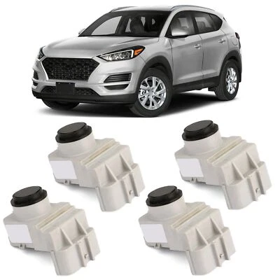 Sensor de asistencia de estacionamiento de respaldo de 4 piezas compatible con 95720-2S000 Hyundai Tucson IX35 F8 Foto 1 de 4