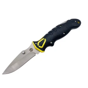 HS Command Grip, cuchillo de caza plegable, hoja recta de 3,5 pulgadas, clip para cinturón - Imagen 1 de 9