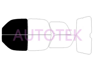 Película precortada ventanas delanteras de dos puertas cualquier tono para GMC Yukon 2000-2006 vidrio Foto 1 de 4