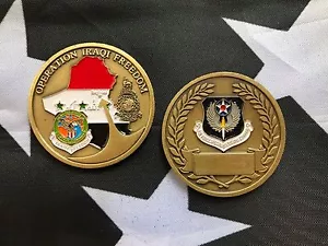 AFSOC AIRFORCE SPECIAL OPS Operation Iraqi Freedom OIF USAF Challenge Coin SOCOM - Picture 1 of 5