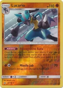 Pokemon Ultra Prisma Lucario Reverse Holo selten 67/156 - Bild 1 von 1