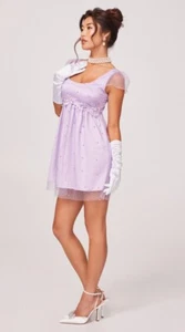 M Regency Viscountess Halloween Cosplay Costume Bridgerton Sexy Mini Dress - Picture 1 of 4