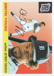 2004 Topps Heritage Baseball Card #8A Dmitri Young New Logo