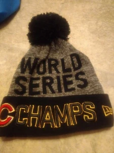 NEW Chicago Cubs New Era 2016 World Series Champs Championship Beanie Knit Hat - Picture 1 of 2