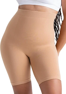 Prendas moldeadoras para mujer - Pantalones cortos modeladores de cintura alta con control de abdomen, Faja Body Sha Foto 1 de 4