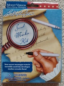 Mount Vernon, G. Washington, Civil War Secret Marker Kit. NEW & On SALE FREE S&H - Picture 1 of 2