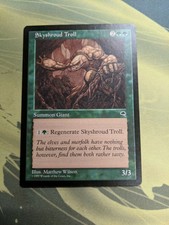 Mtg artist proof Skyshroud Troll Tempest