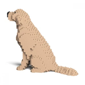 JEKCA Building Blocks, kit di costruzione, Golden Retriever, labrador, cane, cane, altezza 22 cm - Foto 1 di 4
