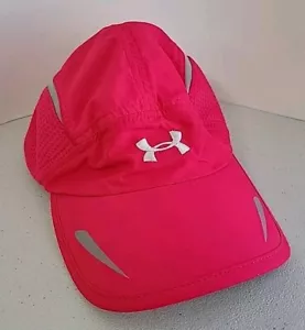 Under Armour Womens Lightweight Polyester Hat Running Cap Pink Adjustable - Picture 1 of 4