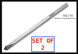 GRS | QUADRATGRÄBER 2ER SET ✪NOS✪ 02-115 GRAVUR 002-115 0,094 MO MAX COBALT - Bild 1 von 11