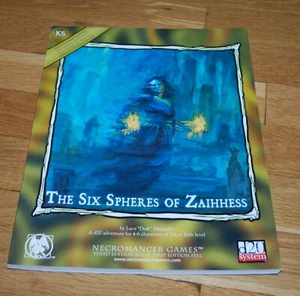 Dungeons & Dragons 3.5 The Six Spheres of Zaihhess Necromancer Games D20 - Picture 1 of 2