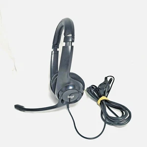 Auriculares USB con cable Logitech Logi H390 ClearChat con micrófono negro A00086 - Imagen 1 de 4