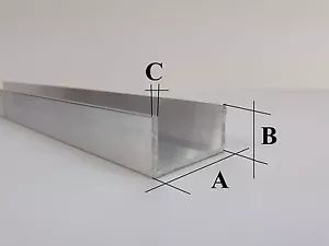 Aluprofil U-Profile U Winkel Aluminiumprofil Alu U Profil Aluminium U AlMgSi0,5 - Bild 1 von 6