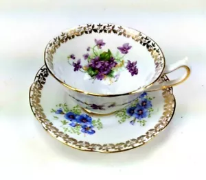 Collinwood English Bone China Tasse & Untertasse Floral - Bild 1 von 5