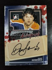 Dave Semenko 2011-12 In the Game Enforcers Autograph Auto #A-DS