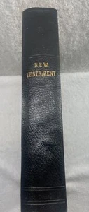 The Holy Bible New Testament Oversized Leather Bound The Complete Commentary - Picture 1 of 14