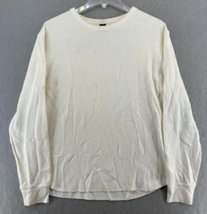 GAP Camicia Termica Uomo Grande Bianca Manica Lunga Outdoor Vintage - Foto 1 di 17